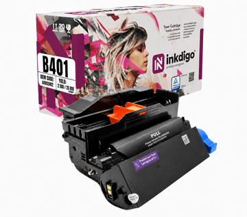 Inkdigo bęben+toner 44992402+44574307 kompatybilny z OKI B401D MB441 B401DN Certyfikat TÜV
