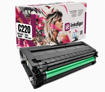 Inkdigo toner 406097 kompatybilny z Ricoh Aficio SPC220A SPC222DN SPC240DN Certyfikat TÜV