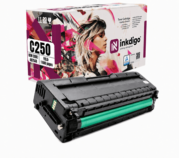 Inkdigo toner 407544 kompatybilny z Ricoh Aficio SPC250 SPC250e SPC250 Certyfikat TÜV