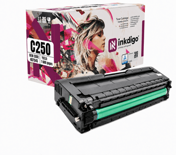 Inkdigo toner 407545 kompatybilny z Ricoh Aficio SPC250 SPC250e SPC250 Certyfikat TÜV