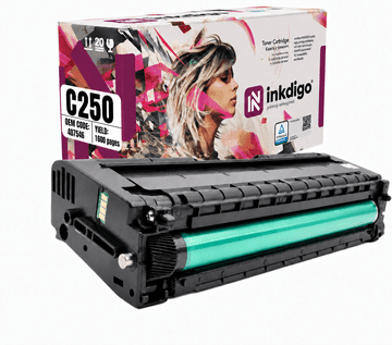 Inkdigo toner 407546 kompatybilny z Ricoh Aficio SPC250 SPC250e SPC250 Certyfikat TÜV
