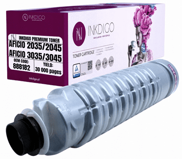 Inkdigo toner 888182 kompatybilny z Ricoh Aficio 2045E 2035G 2045G 3035 Certyfikat TÜV
