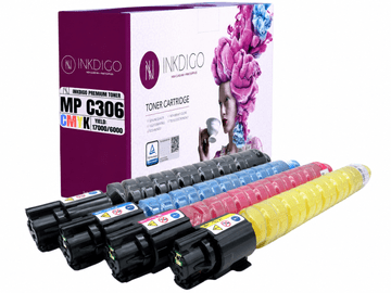 Inkdigo toner 842095-842098 kompatybilny z Ricoh MPC306ZSP MPC307PageKeeper Certyfikat TÜV