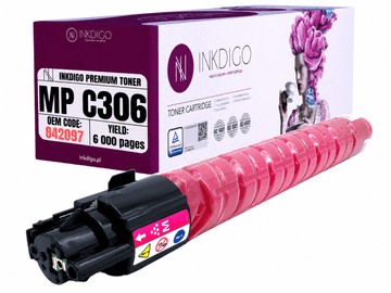 Inkdigo toner 842097 kompatybilny z Ricoh MPC306ZSP MPC307PageKeeper MPC307 Certyfikat TÜV