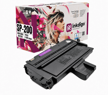Inkdigo toner 407254 kompatybilny z Ricoh Aficio SP201 SP212nw SP211 SP201n Certyfikat TÜV