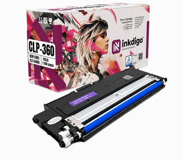 Inkdigo toner CLT-C406S kompatybilny z Samsung CLP-360 CLP-365 Xpress C410W Certyfikat TÜV