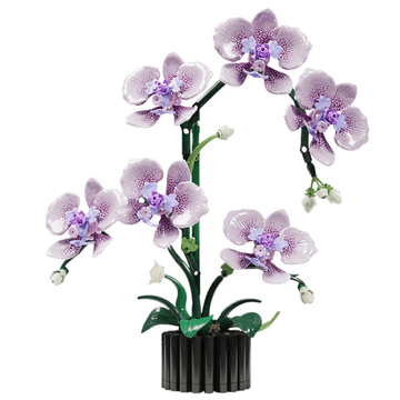 MJI Klocki 13115 - Kwiat Storczyk, 619 elementów - dekoracyjny model orchidei