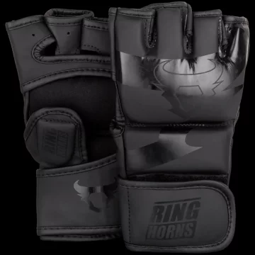 Ringhorns Rękawice MMA Charger CZARNY/CZARNY S