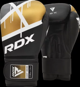 RDX Rękawice Bokserskie F7 12OZ CZARNY/ZŁOTY