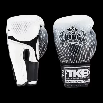 Top King Rękawice Bokserskie Muay Thai Super Star Air 16OZ SREBRNY