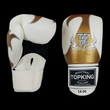 Top King Rękawice Bokserskie Muay Thai Empower Air BIAŁY 12OZ