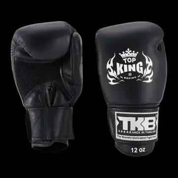 Top King Rękawice Bokserskie Muay Thai Ultimate Air CZARNY 10OZ