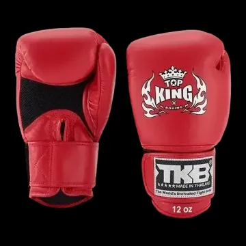 Top King Rękawice Bokserskie Muay Thai Ultimate Air CZERWONY 12OZ