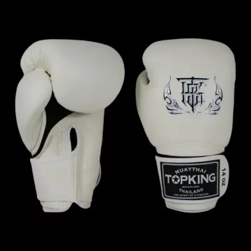 Top King Rękawice Bokserskie Muay Thai Super Air BIAŁY 12OZ