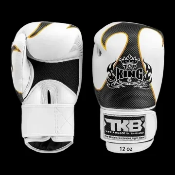 Top King Rękawice Bokserskie Muay Thai Empower Air BIAŁY 12OZ