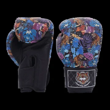 Top King Rękawice Bokserskie Muay Thai Wild Tiger CZARNY 14OZ