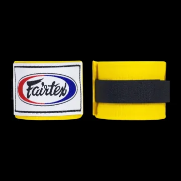 Fairtex Bandaże Owijki Bokserskie HW2 ŻÓŁTY 4.5M