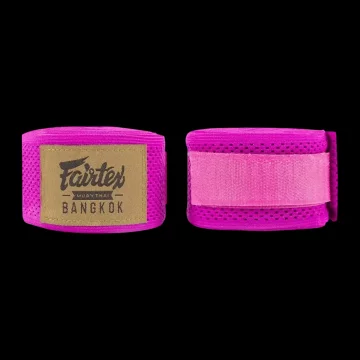 Fairtex Bandaże Owijki Bokserskie Elastic HW4 RÓŻOWY 4.5M