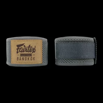 Fairtex Bandaże Owijki Bokserskie Elastic HW4 SZARY 4.5M