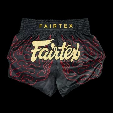Fairtex Spodenki Muay Thai BS1920 Lava CZARNY XL