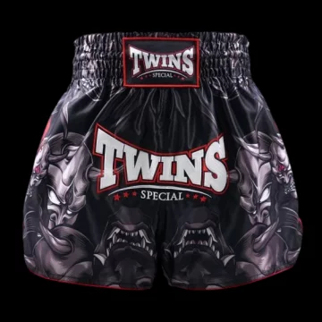 Spodenki Muay Thai Tbs Kabuki M SREBRNY