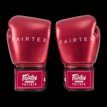 Fairtex Rękawice Bokserskie Metallic Boxing CZERWONY 14OZ