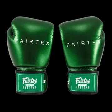 Fairtex Rękawice Bokserskie Metallic Boxing 16OZ ZIELONY