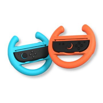 Uchwyt do Joy-Con WHEELS SET do NS/NS2 Inferno Orange&Hydro Blue