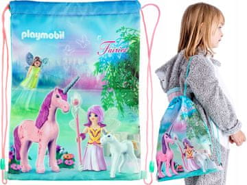 Astra PLAYMOBIL Szkolny Worek na Buty WRÓŻKI PL-18 Obuwie