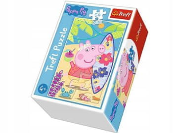 Trefl Mini PUZZLE 54 elementy ŚWINKA PEPPA PIG Wakacje na PLAŻY