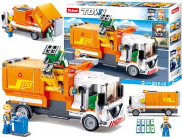 Sluban TOWN Klocki ŚMIECIARKA Ciężarówka 326 el