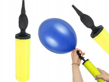 GoDan POMPKA DWUSTRONNA Do dmuchania BALONÓW Plastikowa