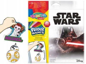 COLORINO Magnesy na lodówkę ZESTAW do Tworzenia STAR WARS Magnes LEIA