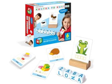 MULTIGRA MONTESSORI Gra Kostka po Kostce PISANIE 6KOSTEK Zabawka Edukacyjna