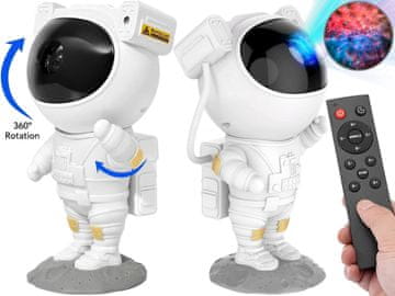 LAMPKA NOCNA PROJEKTOR Rzutnik GWIAZD ASTRONAUTA Led Dla Dzieci PILOT