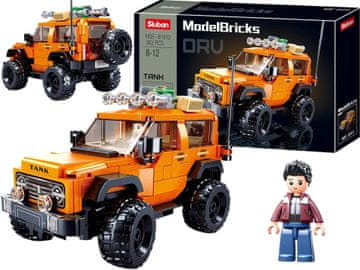 Sluban Klocki Samochód TERENOWY AUTO Terenówka Figurka 302 el JEEP OFF ROAD