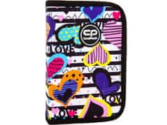 CoolPack Dwuklapkowy PIÓRNIK Szkolny CLIPPER Diary Rozkładany Love Serca