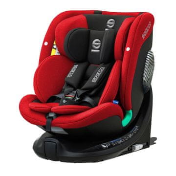 Sparco FOTELIK SAMOCHODOWY OBROTOWY 360° SK7000I RED 0-36 KG / 40-150 CM