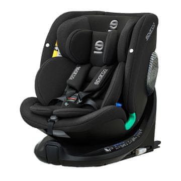 Sparco FOTELIK SAMOCHODOWY OBROTOWY 360° SK7000I BLACK 0-36 KG / 40-150 CM