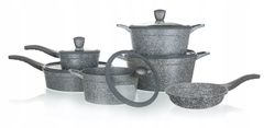 Banquet KOMPLET GARNKÓW Granite 11 elementów powłoka granitowa