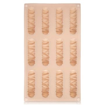 Northix Silikonski model za piškote in praline, bež, 29x17x1,8 cm