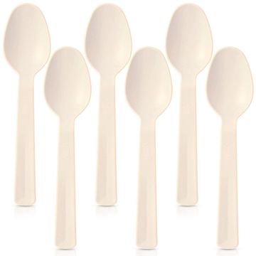 Northix Plastične žlice za smetano, komplet 6 kosov, 14 cm