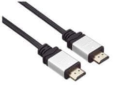 PremiumCord HDMI A - HDMI A M/M 3m kabel s pozlačenimi in kovinskimi priključki HQ