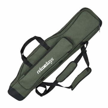 Northix Torba za ribiško palico, 5 predelkov, zelena, 100 cm