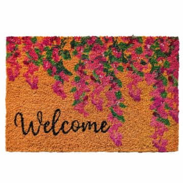 Northix Predpražnik za vrata Welcome iz kokosovih vlaken, nedrseč, 60x40 cm