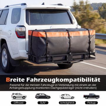 Northix Torba za prtljago za vlečno kljuko, 453 l, vodoodporna PVC, zložljiva