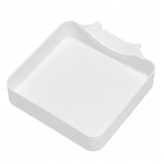 HOME & MARKER® Odtočni pladenj za filter pralnega stroja, za zbiranje vode pri čiščenju odtočne črpalke, 17,8 × 17,8 × 5 cm | DRIPTRAP