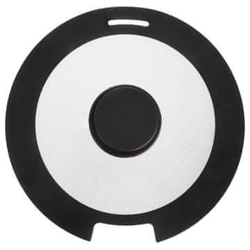 Northix Steklen pokrov s silikonskim robom, 25 cm, odprtina za paro