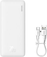 BASEUS Airpow 10000 mAh 20 W Powerbank Bela (PPQD090002)