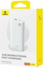 BASEUS Airpow Lite prenosna baterija 10000mAh 15W bela (P10067500213-00)
